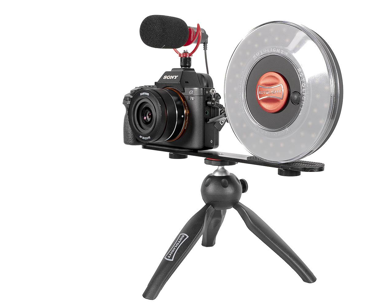 kit Rotolight con flash e iluminación continua