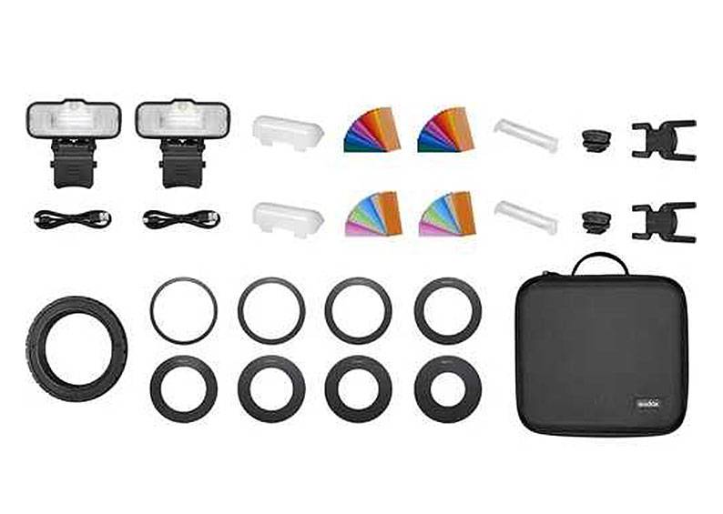 Accesorios incluidos del kit flash Godox MF12 K2