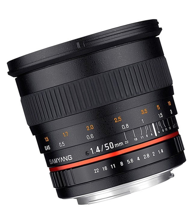 Objetivo 50mm luminoso para fotografía con poca luz