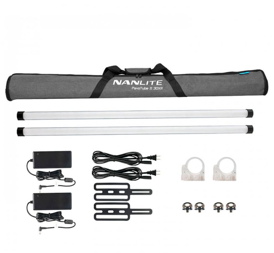 Kit 2x Nanlite PavoTube II 30XR con Batería | Luces LED RGB profesionales Kit 2x Nanlite PavoTube II 30XR con Batería | Luces LED RGB profesionales