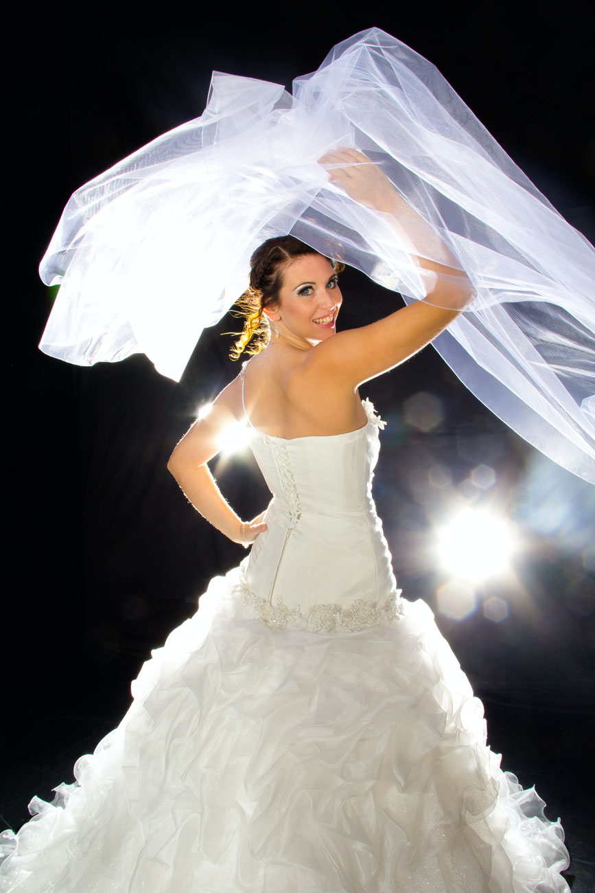 Fotografía de boda con movimiento