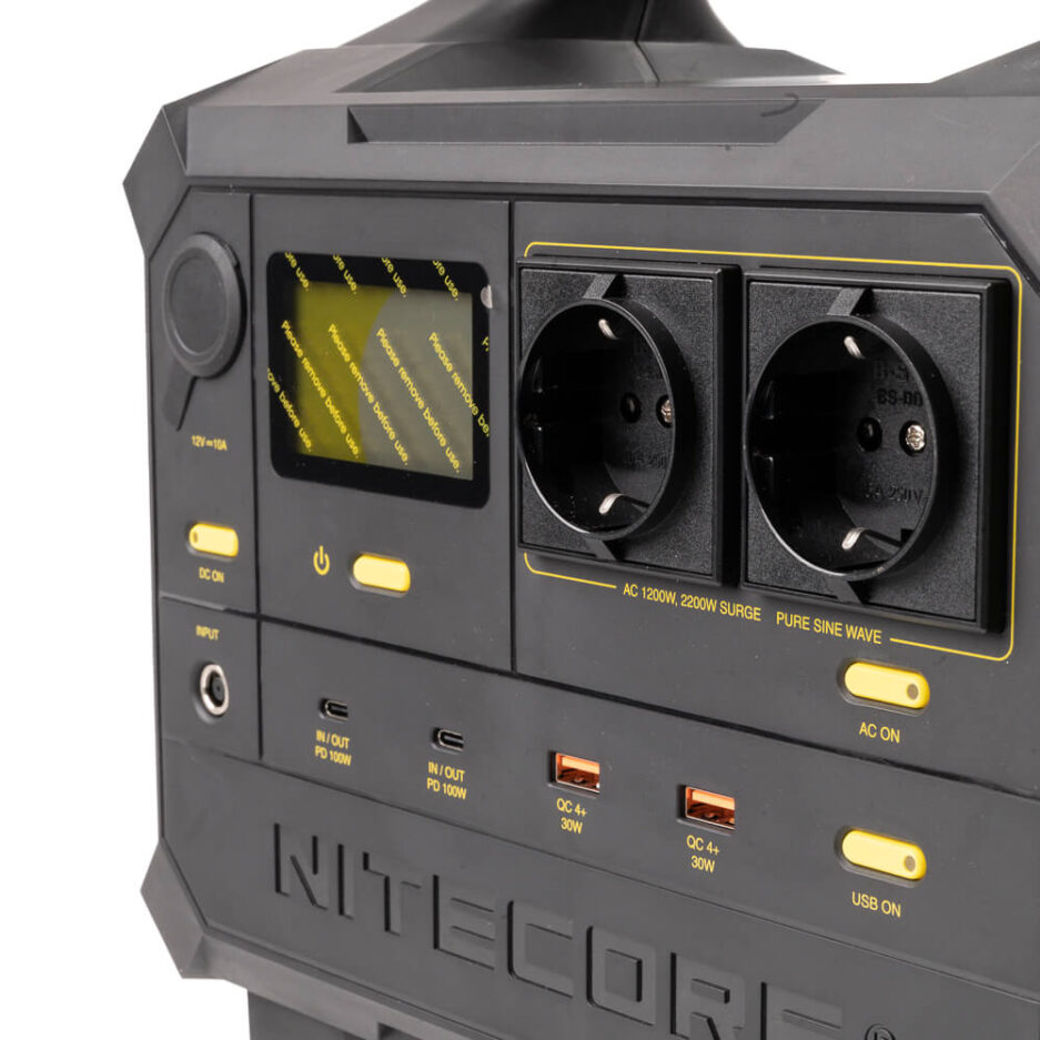 Batería portátil Nitecore NES1200 de gran capacidad 1200W