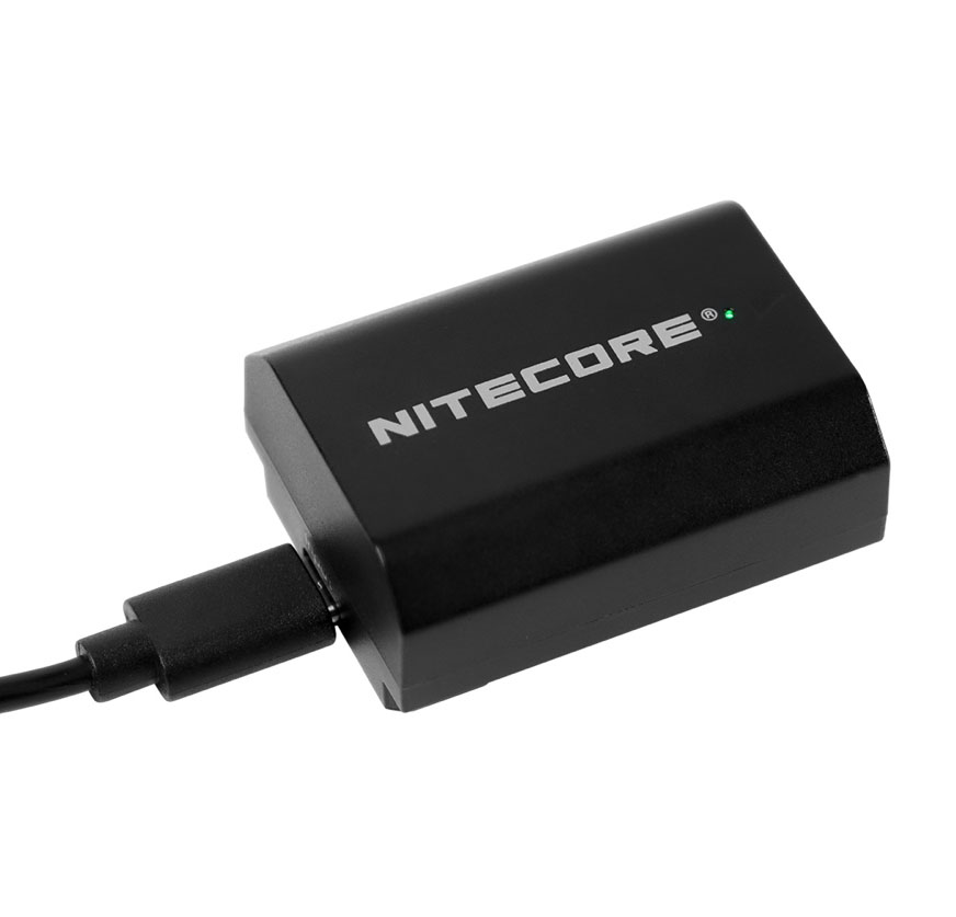 Batería Nitecore NP-FZ100C recargable con USB-C directa 2400mAh para cámaras Sony