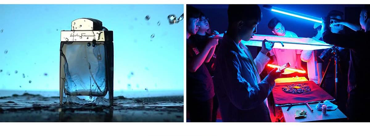 Iluminación con tubos Nanlite PavoTube para fotografía de producto