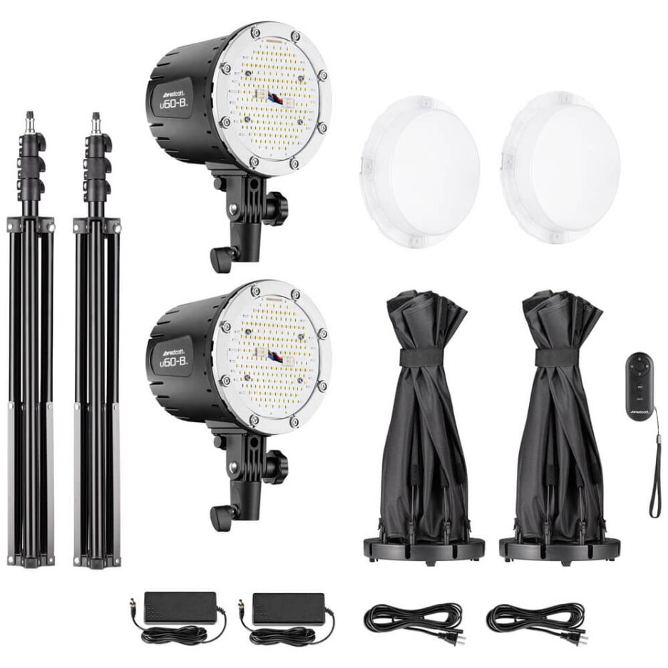 Kit 2x Westcott U60-B Bi-Color de focos LED