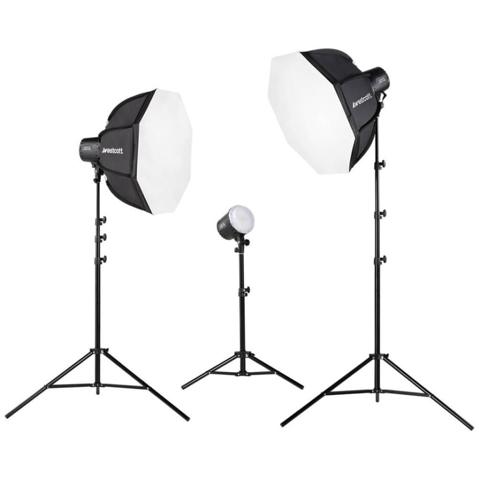 Kit 3x Westcott U60-B Bi-Color de focos LED