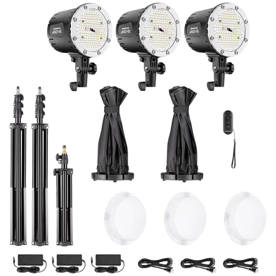 Kit 3x Westcott U60-B Bi-Color de focos LED