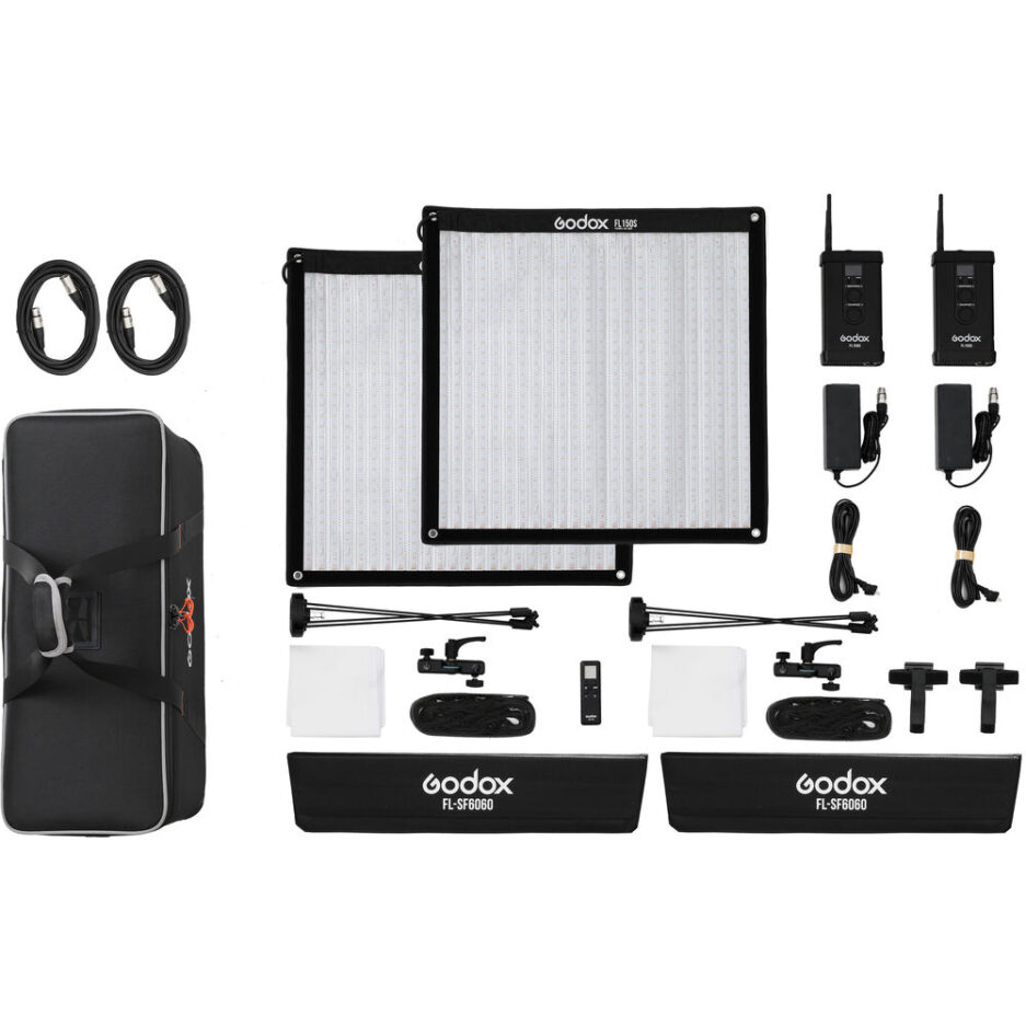 Kit Dos Paneles flexibles Godox FL150S de LED