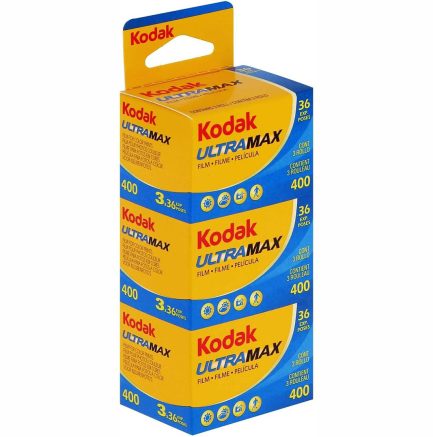 3x rollos Kodak Ultra Max 400 de 36 Exposiciones