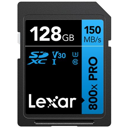 Tarjeta de memoria Lexar SDXC 800x 128GB V30 UHS-1