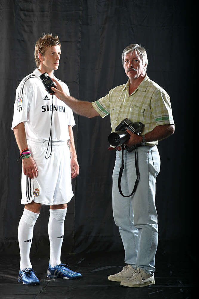 Fotografía de David Beckham por Miguelez, retrato profesional y creativo