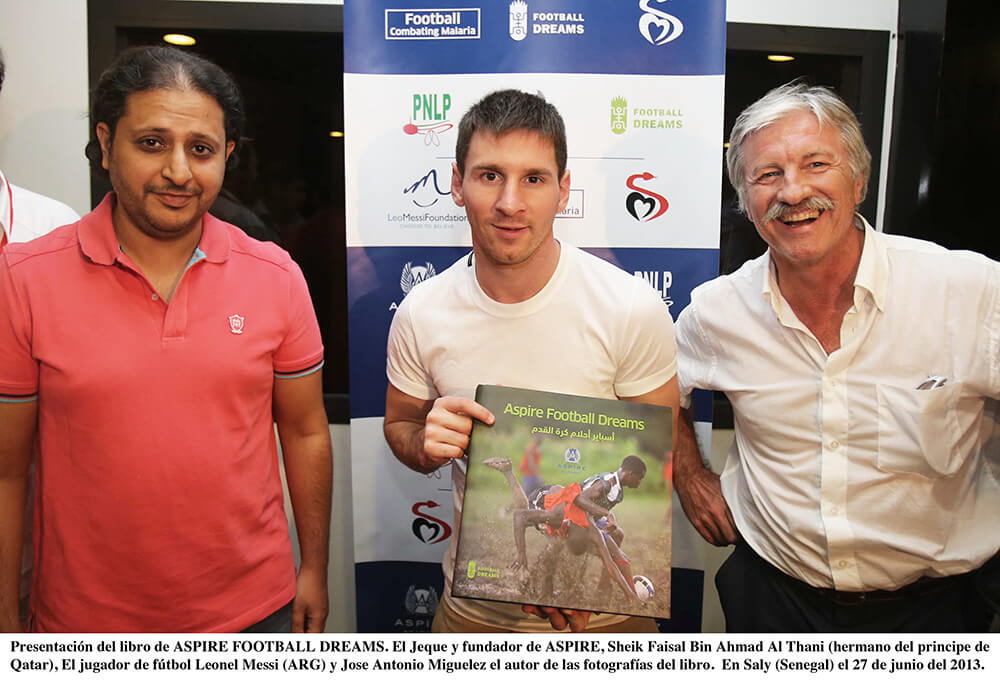 Presentación del libro Aspire Football Dreams en Senegal, fotografía por Miguelez
