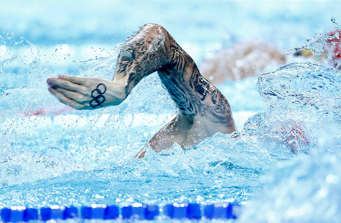 Matthew Richards (GBR) en 1500 metros libres, fotografía deportiva por Miguelez Team