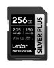 Tarjeta de memoria Lexar SDXC Silver Plus 256GB V30 Professional
