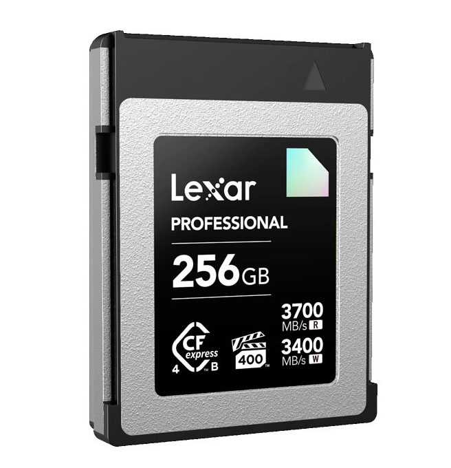 Lexar CFexpress PRO Type B DIAMOND 256GB - R3700/W3400MB/s - VPG400 Lexar CFexpress PRO Type B DIAMOND 256GB - R3700/W3400MB/s - VPG400