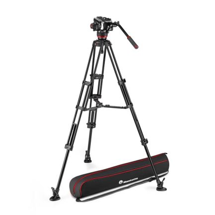 Kit trípode aluminio Manfrotto Twin y rótula video 504X