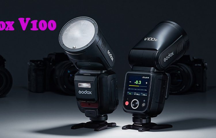 Nuevo flash Godox V100 de 100w con pantalla a color táctil