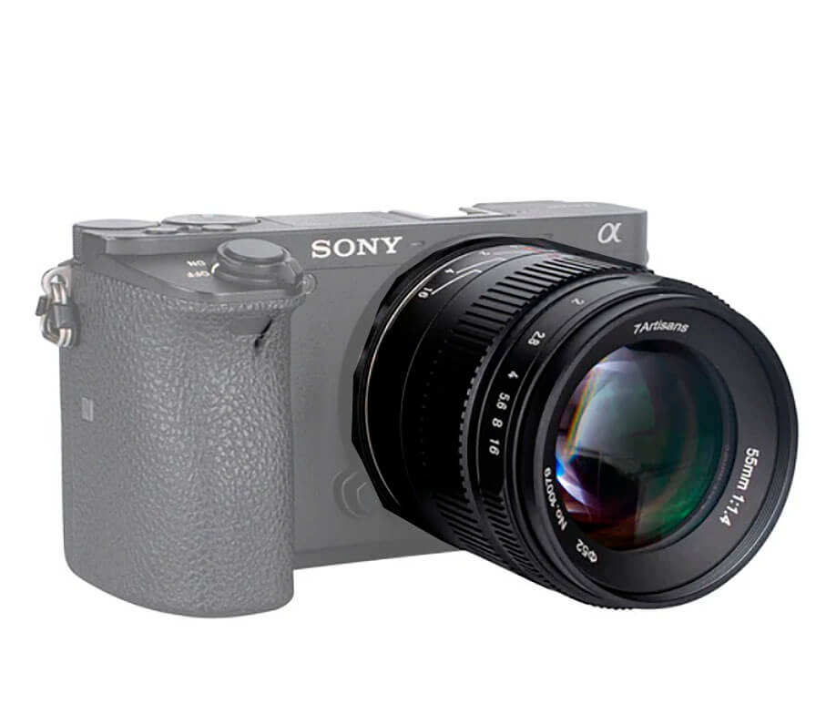 Objetivo 7Artisans 55mm f1.4 Mark II para Sony E | Retrato APS-C Manual Objetivo 7Artisans 55mm f1.4 Mark II para Sony E | Retrato APS-C Manual