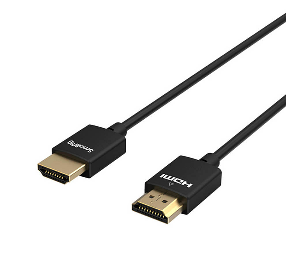 SmallRig 2956B Cable HDMI Ultra Slim 4K 35 cm – HDMI 2.0 para cámaras y monitores