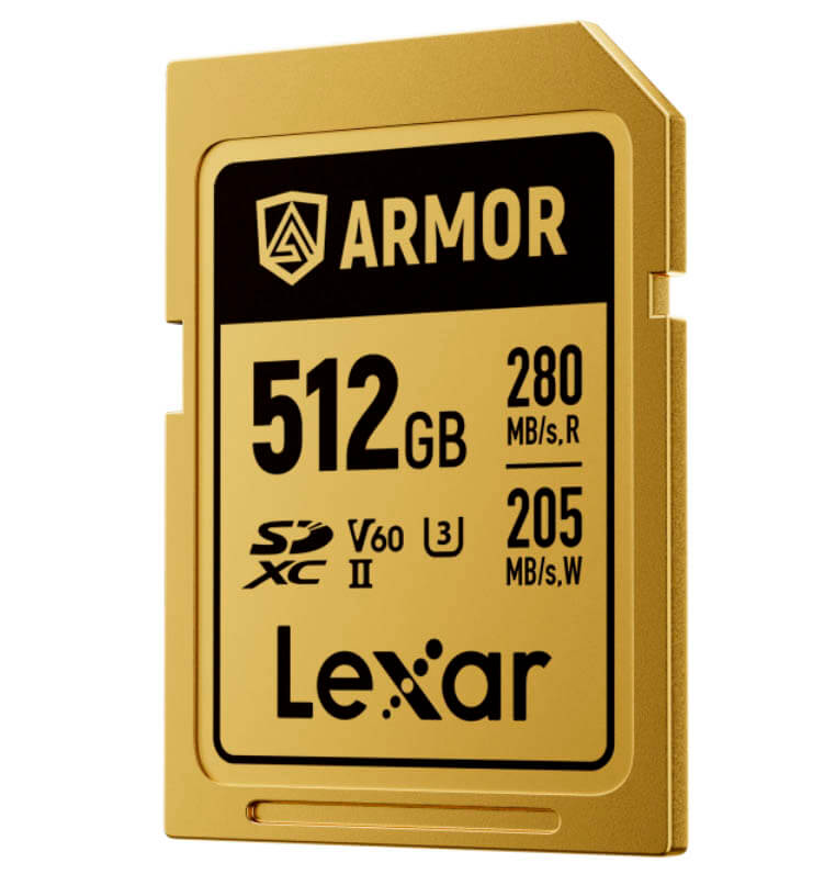 Lexar SDXC Pro Gold ARMOR UHS-II 512GB - Alta Velocidad y Resistencia Lexar SDXC Pro Gold ARMOR UHS-II 512GB - Alta Velocidad y Resistencia