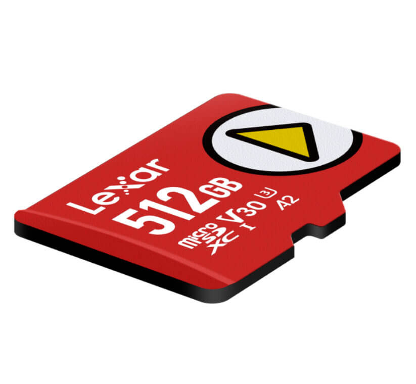 Lexar PLAY microSDXC 512GB V30 A2 – Hasta 205 MB/s Lexar PLAY microSDXC 512GB V30 A2 – Hasta 205 MB/s