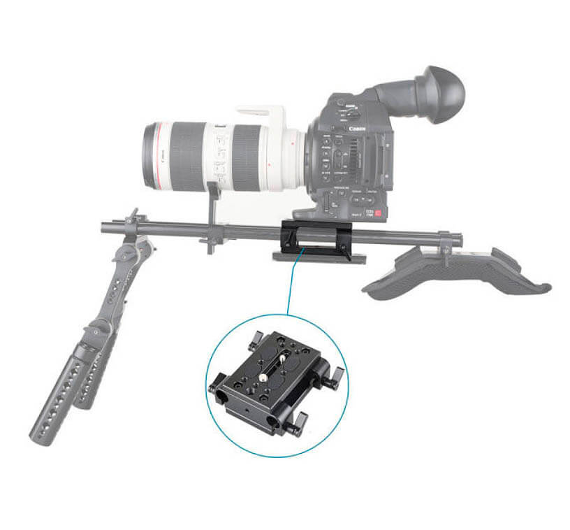 Base SmallRig 1798 para rieles de 15 mm
