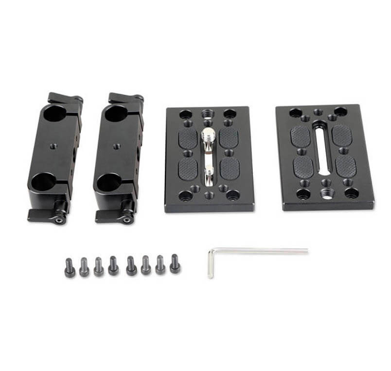 SmallRig 1798 – Base con Doble Abrazadera de Varilla de 15 mm para Rigging de Cámara SmallRig 1798 – Base con Doble Abrazadera de Varilla de 15 mm para Rigging de Cámara