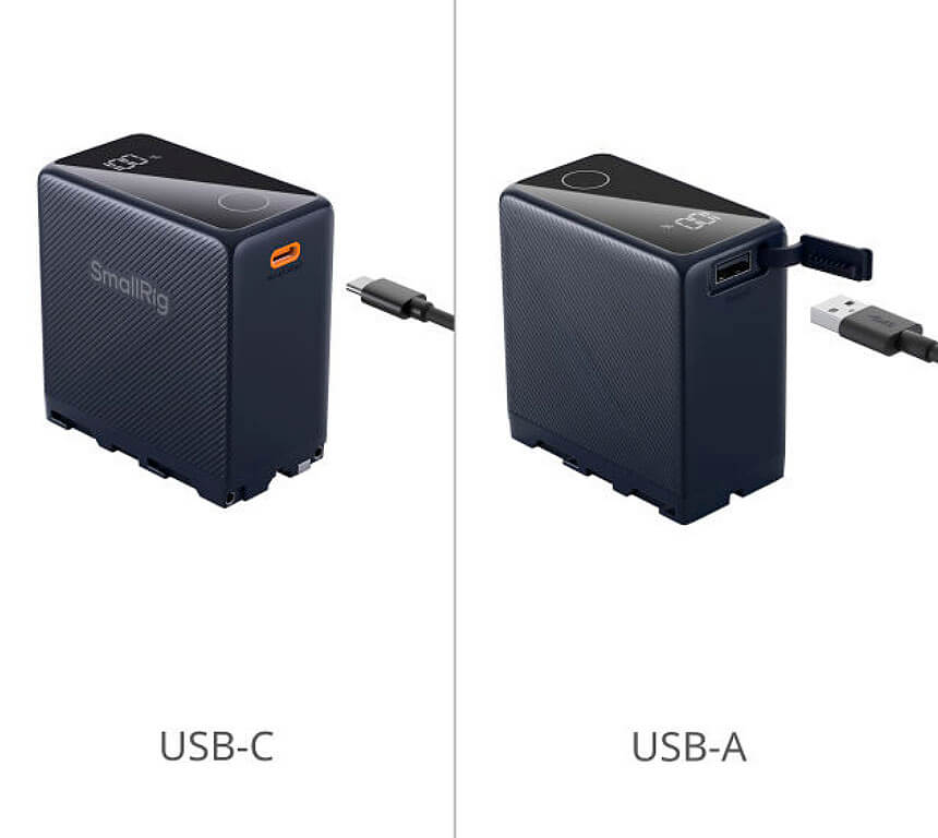 SmallRig 4469 Batería recargable NP-F970 USB-C para cámara y accesorios