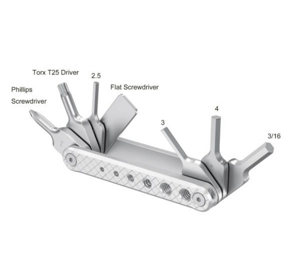 SmallRig AAK2213D Kit Multiherramienta Plegable con Llaves Allen y Destornilladores