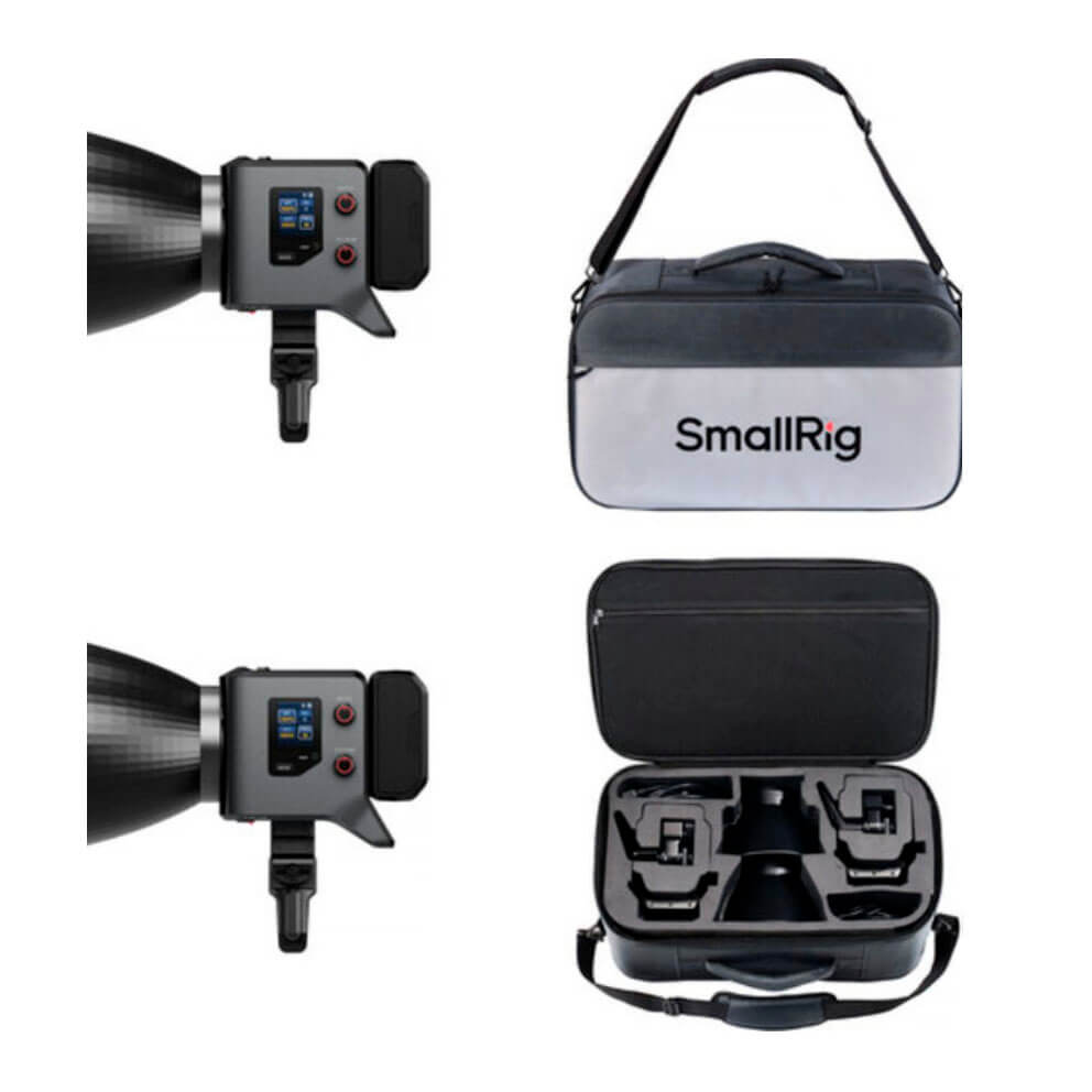 Kit 2 Luces LED SmallRig RC 220B Pro 220W con Bowens y Estuche