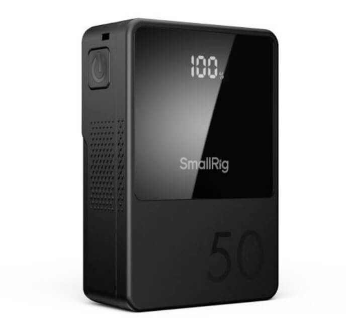 SmallRig 3579 VB50 - Batería V-Mount Mini 50Wh Profesional | Carga Rápida USB-C