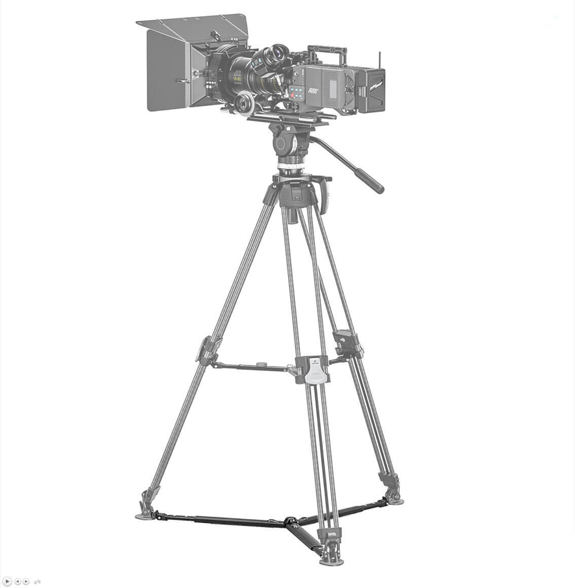 Leofoto SPD-02 soporte de suelo triangular para trípodes de vídeo