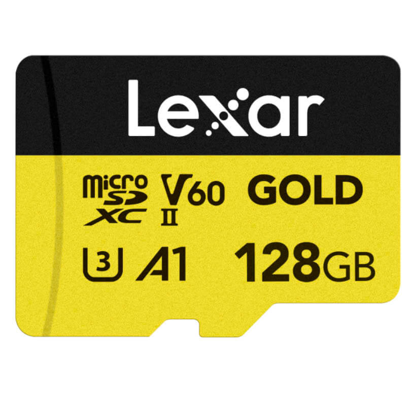 Tarjeta de memoria Lexar MicroSDXC Gold UHS-II 128GB V60