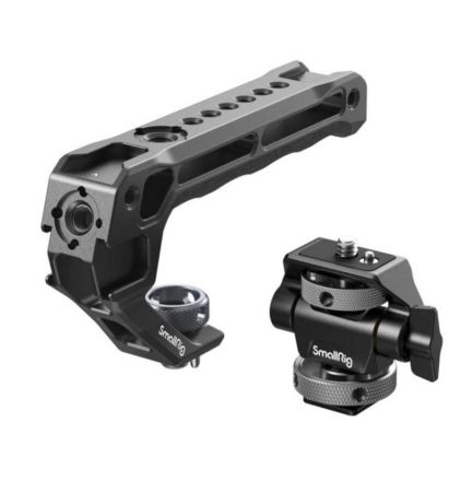 SmallRig 5322 – Top Handle con Soporte para Monitor y 5 Zapatas Frías Compatible con Cold Shoe