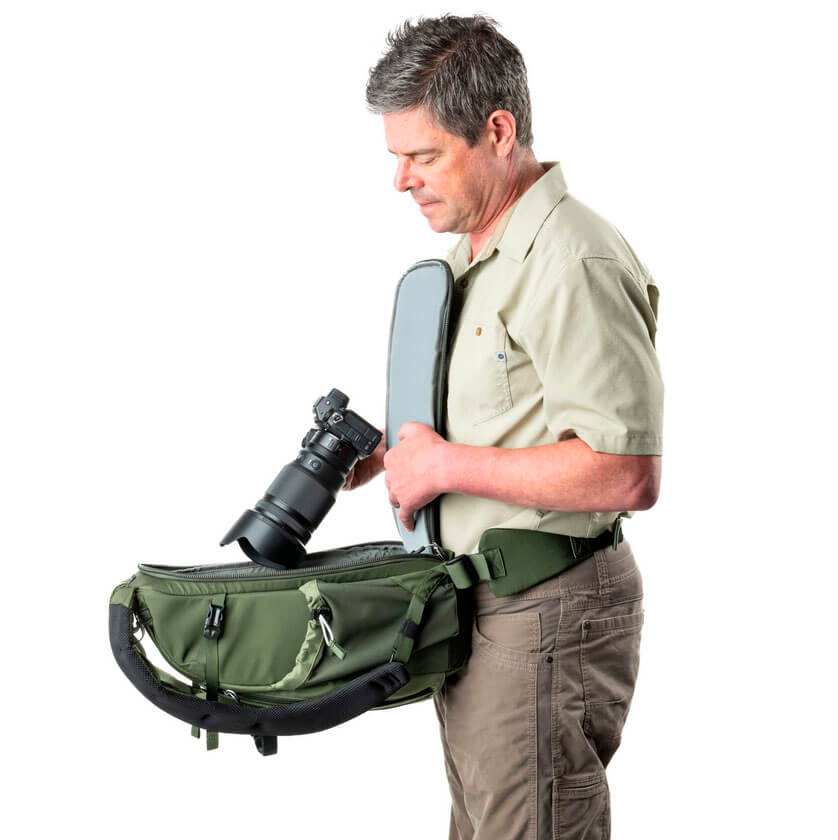 Think Tank BackLight Sprint Montane Green – Mochila fotográfica ligera y compacta Think Tank BackLight Sprint Montane Green – Mochila fotográfica ligera y compacta