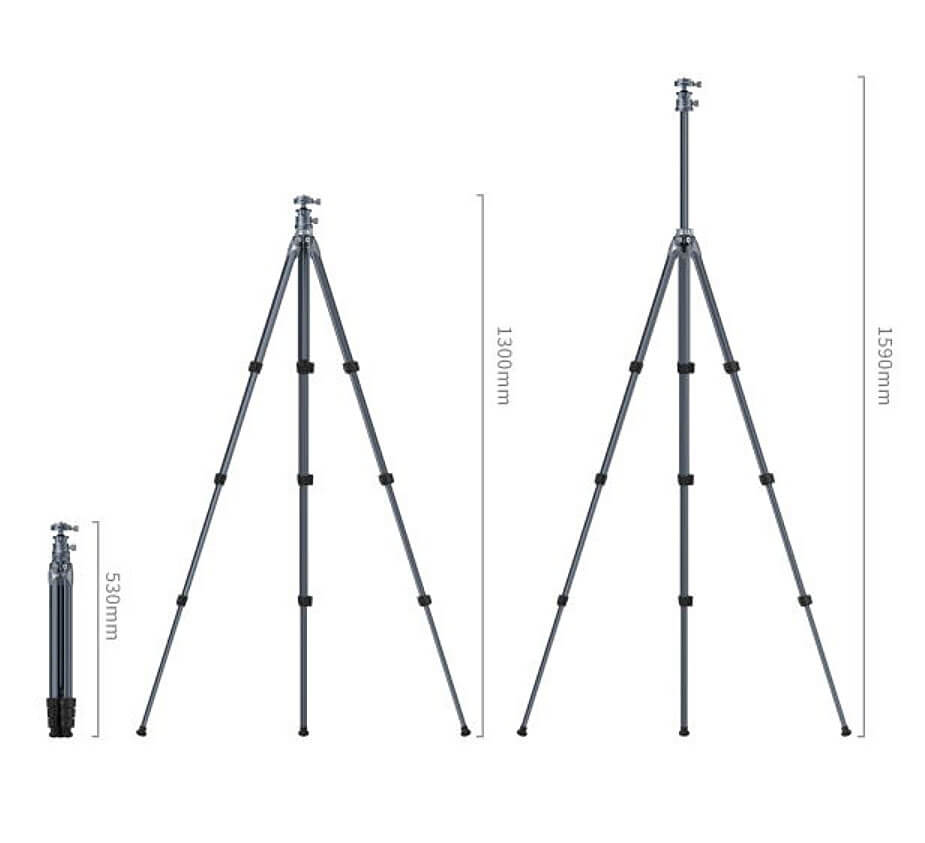 SmallRig 4222B AP-02 Lightweight Travel Tripod: trípode de viaje ligero con rótula SmallRig 4222B AP-02 Lightweight Travel Tripod: trípode de viaje ligero con rótula