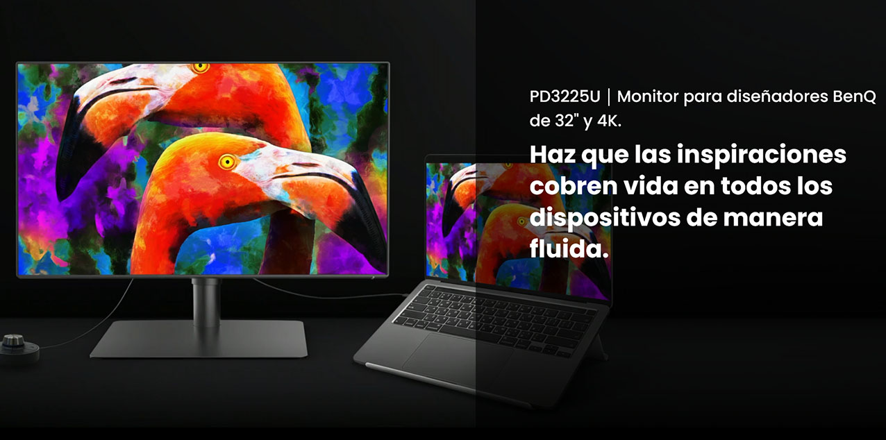 Pantalla BenQ PD3225U 32 pulgadas 4K UHD para multitarea creativa