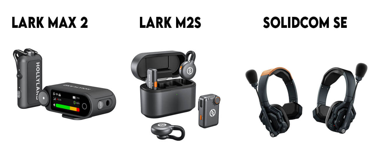 Comparativa de micrófonos Hollyland Lark Max, Lark Max 2 y Solidcom SE