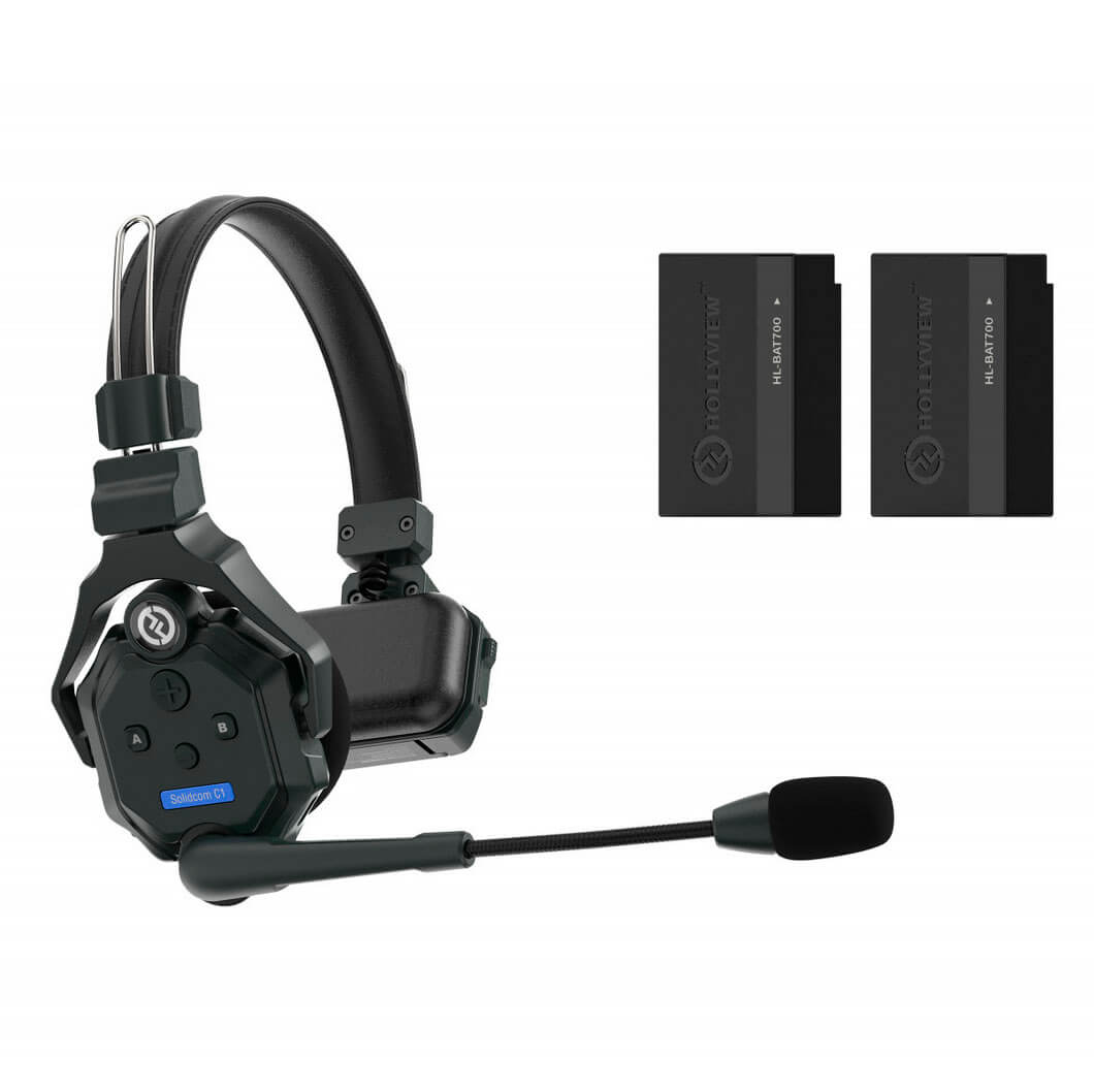 Hollyland SOLIDCOM C1 – Auricular inalámbrico esclavo + 2 baterías