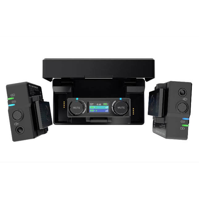 Hollyland LARK 150 Duo - Sistema inalámbrico doble con estuche