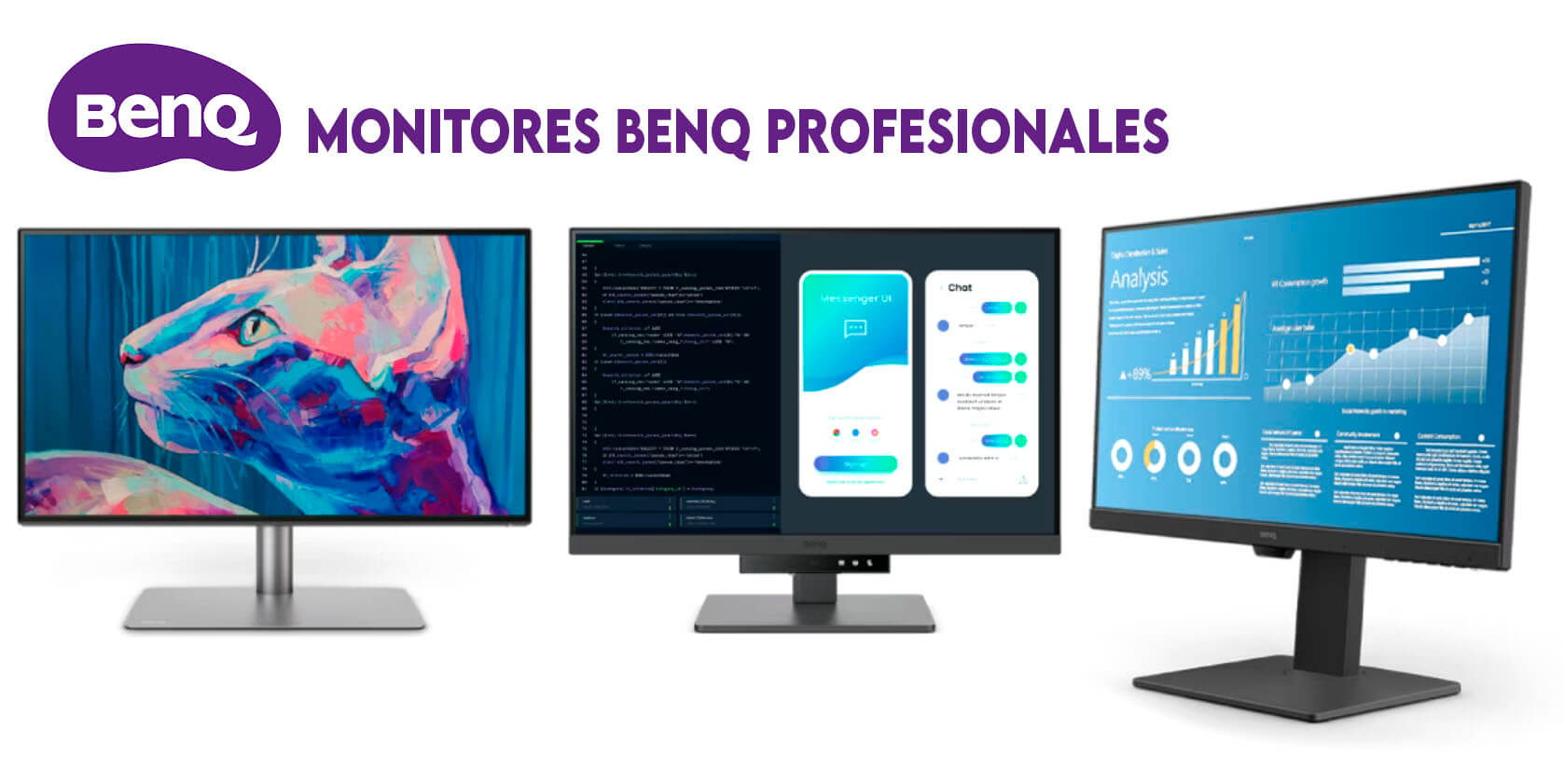 Monitores BenQ profesionales para diseño, fotografía y video