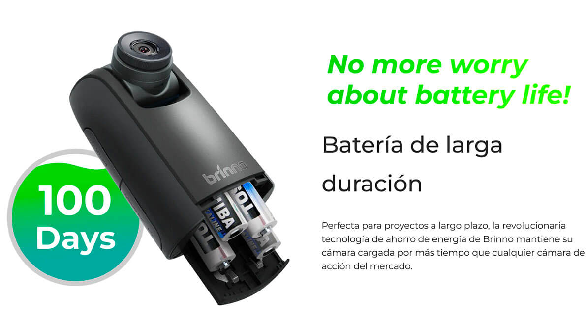 Brinno TLC300 con baterías de larga duración para grabaciones time-lapse