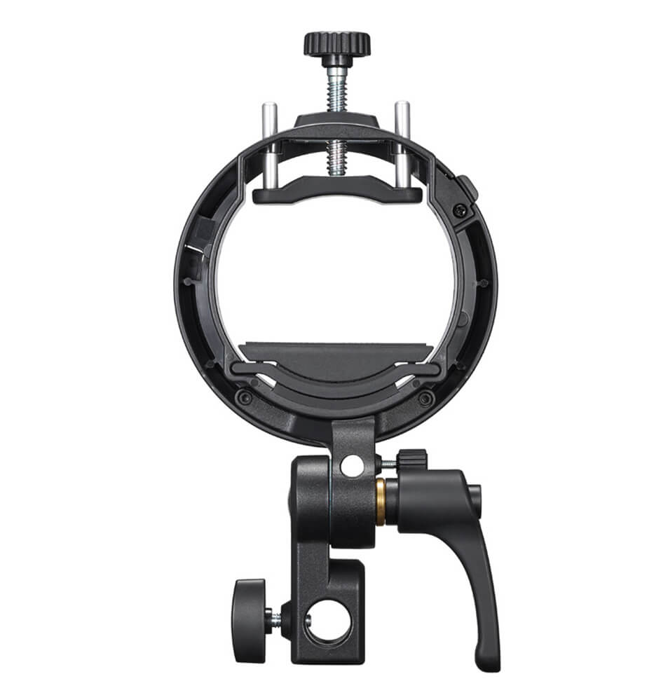 Godox S3 soporte Speedlite compacto con montura Bowens, compatible con flashes redondos y cuadrados
