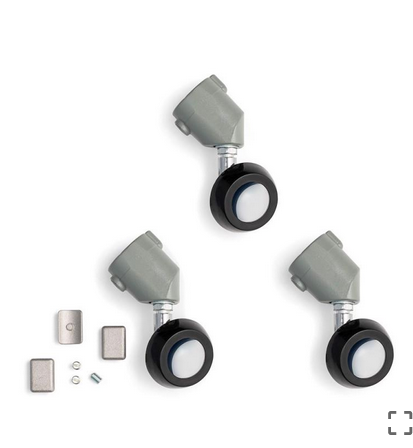 Manfrotto Juego de 3 Ruedas Pequeñas Hembra 22mm | Compatibles con 1005BAC y 1004BAC