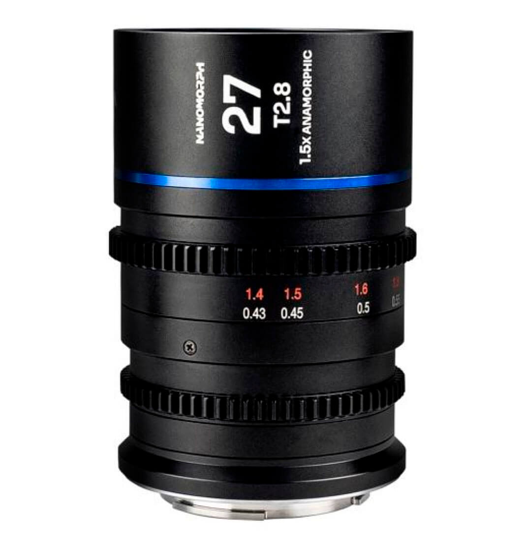 Objetivo Laowa Nanomorph 27mm T2.8 1.5X S35 para cine profesional
