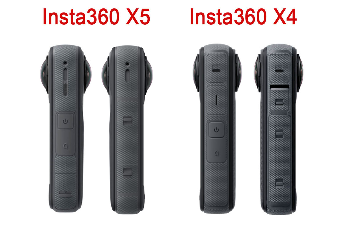 Comparativa lado a lado de la cámara Insta360 X4 y la X5 Comparativa lado a lado de la cámara Insta360 X4 y la X5