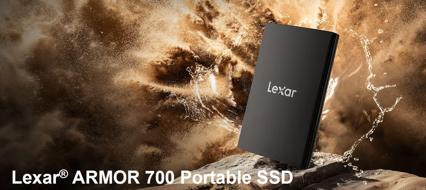 Lexar ARMOR 700 SSD portátil: hasta 2000MB/s, resistente al agua y polvo, ideal para fotógrafos y videógrafos