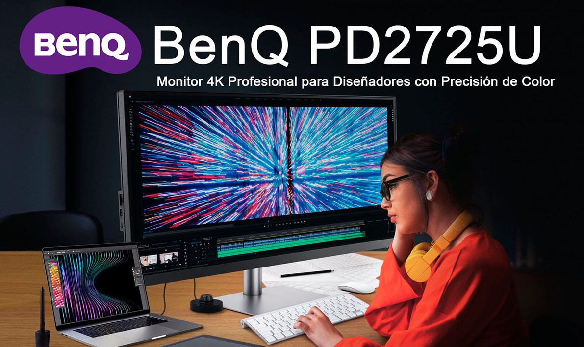 Monitor 4K Profesional BenQ PD2725U para Diseñadores