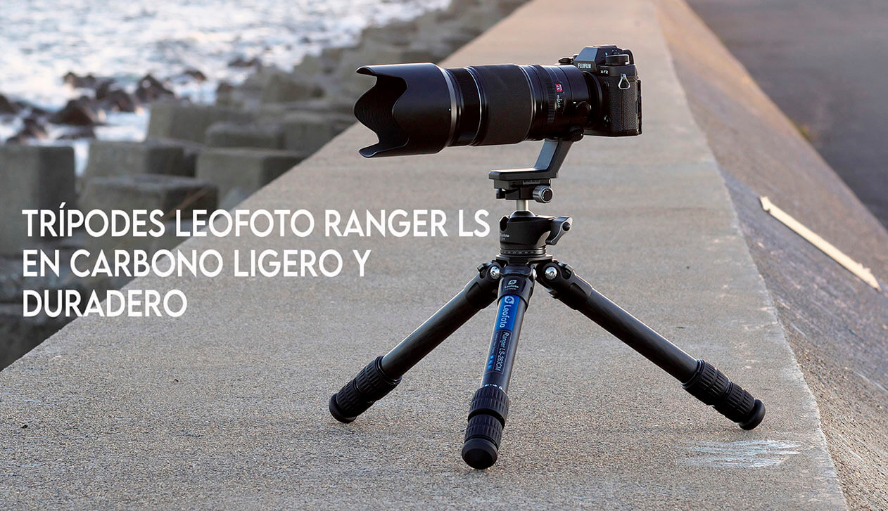 Trípode Leofoto serie Ranger LS de carbono ligero y resistente para fotografía profesional