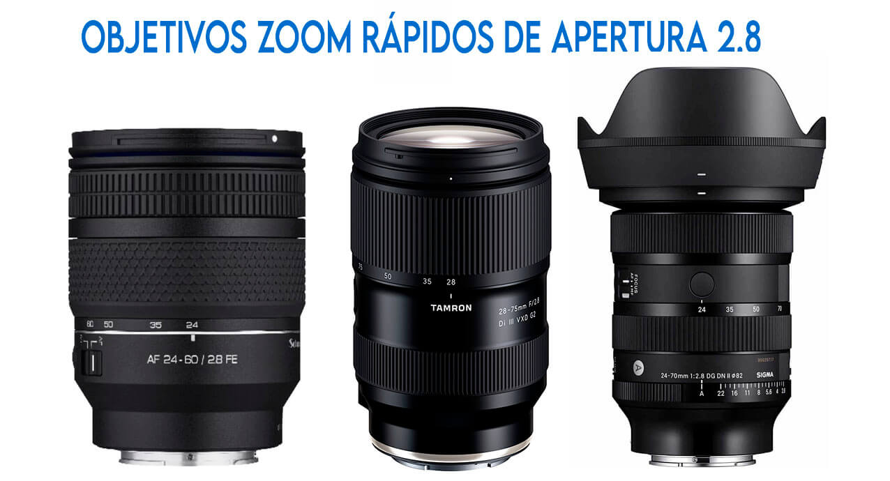 Objetivo zoom f/2.8 profesional 24-70mm para fotografía y vídeo Objetivo zoom f/2.8 profesional 24-70mm para fotografía y vídeo